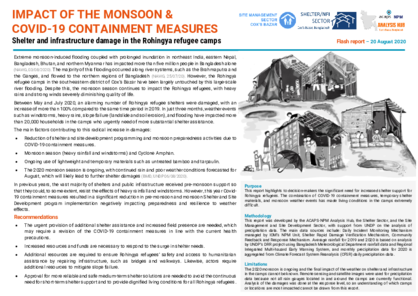 Rohingya refugee: Impact of the monsoon and Covid-19 containment measures