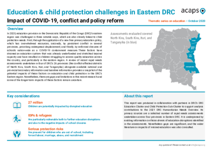 DRC: Impact of COVID-19, conflict and policy reforms on education
