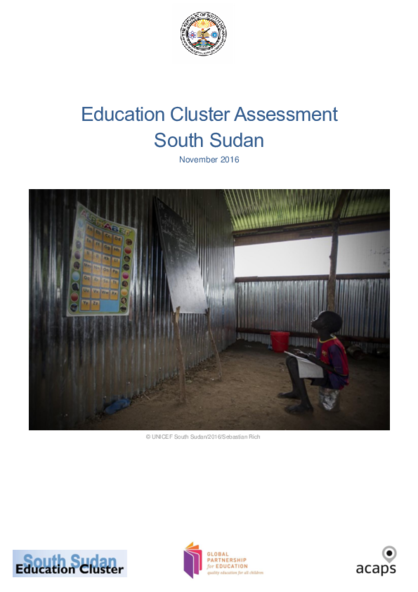 South Sudan: Education Cluster Assessment