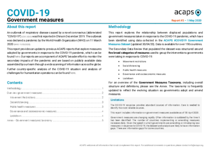 Covid-19 Government Measures Update V