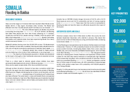 Somalia: flooding in Baidoa