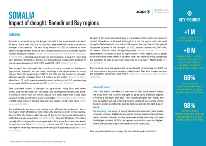Somalia: impact of drought Banadir and Bay regions