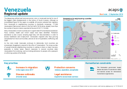 Venezuela: Regional update
