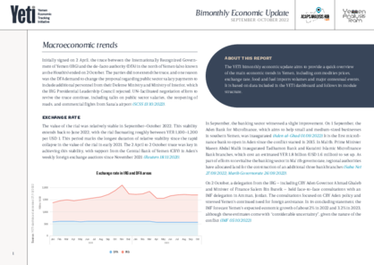 Yemen: bimonthly economic update 