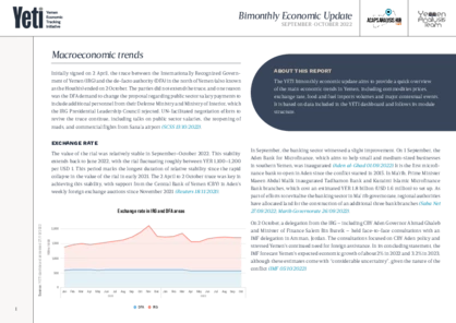 Yemen: bimonthly economic update 