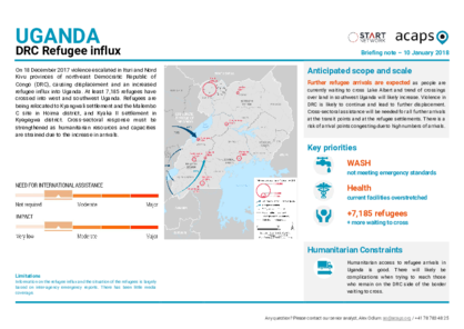 Uganda: DRC refugee influx