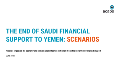 Yemen Scenarios: End of Saudi financial support 
