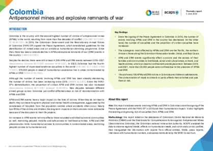 Colombia: Antipersonnel mines