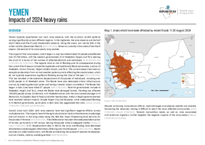 Yemen: Impact of 2024 heavy rains