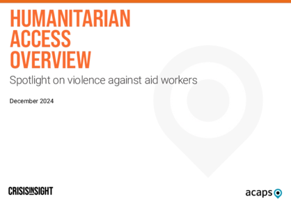 Humanitarian access overview - December 2024