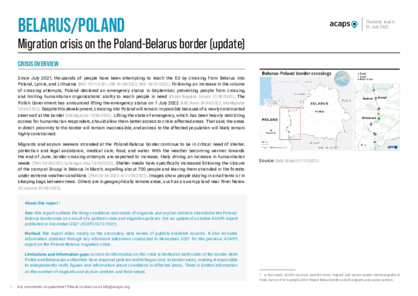 Migration crisis on the Poland-Belarus border