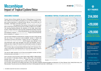 Mozambique: Tropical Cyclone Eloise
