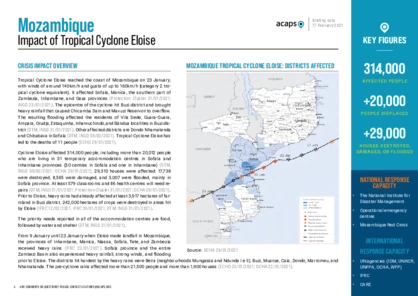Mozambique: Tropical Cyclone Eloise