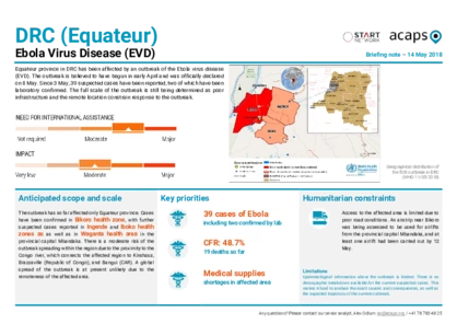 DRC: Ebola outbreak