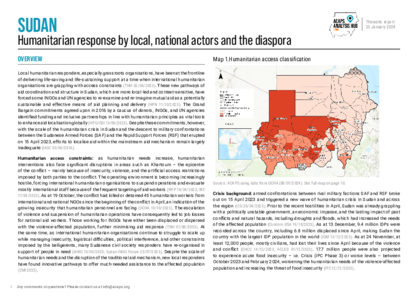 Sudan: Humanitarian response by local, national actors and the diaspora