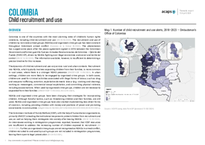 Colombia: Child recruitment and use