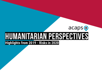 Humanitarian perspectives 2019/2020