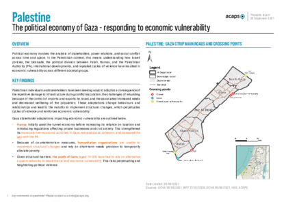 Palestine: The political economy of Gaza 