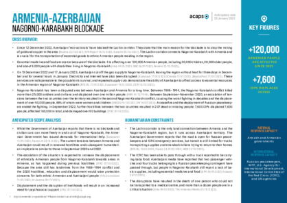 Armenia-Azerbaijan: Nagorno-Karabakh blockade