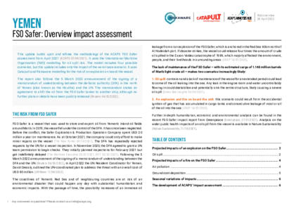 Yemen: FSO Safer overview impact assessment 