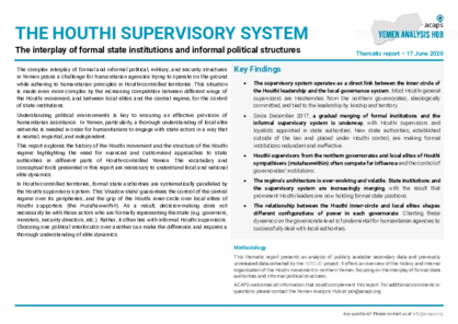 Yemen: The Houthi Supervisory System