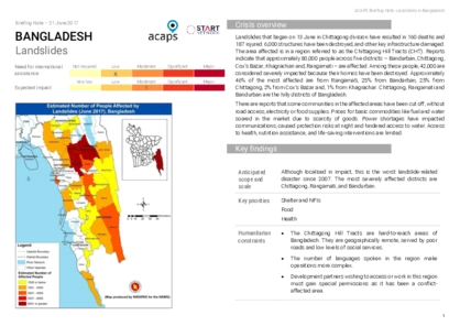 Bangladesh: Landslides