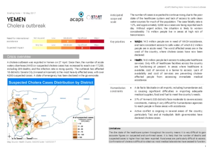 Yemen: cholera outbreak