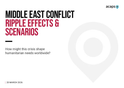 Middle East: conflict ripple effects and scenarios