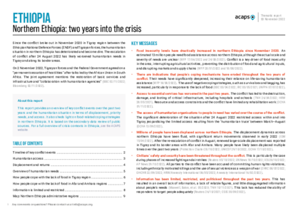 Northern Ethiopia: two years into the crisis