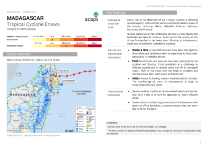 Madagascar: Tropical Cyclone Enawo