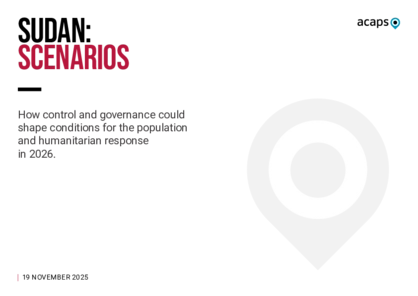 Sudan: scenarios (2026) Sudan: scenarios (2026)