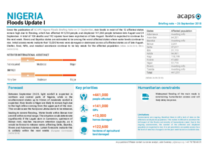 Nigeria: Floods Update I