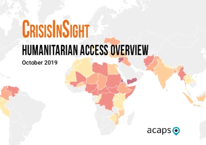 Humanitarian Access Overview - October 2019
