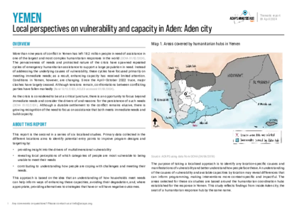 Yemen: Local perspectives on vulnerability and capacity in Aden